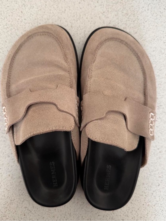 Shoes - Beige Suede Women’s  Slip-On Loafers